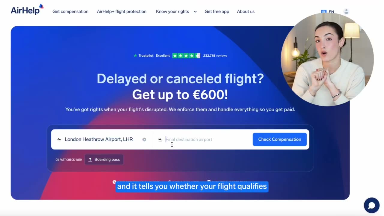 Check your flight in seconds