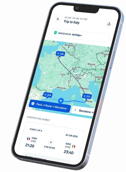 Live flight updates in the app
