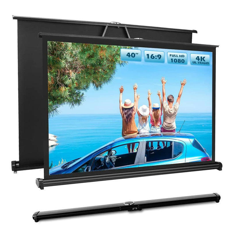 Pull-up projector screens