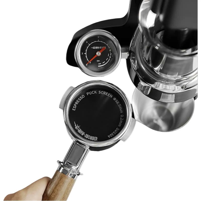 Espresso gauge and puck screen