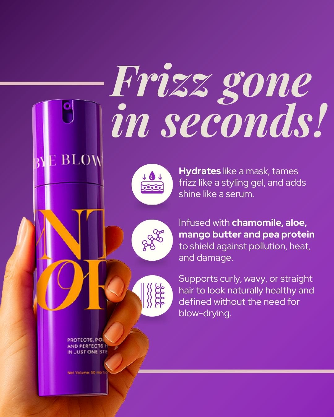 Frizz control made for Indian weather