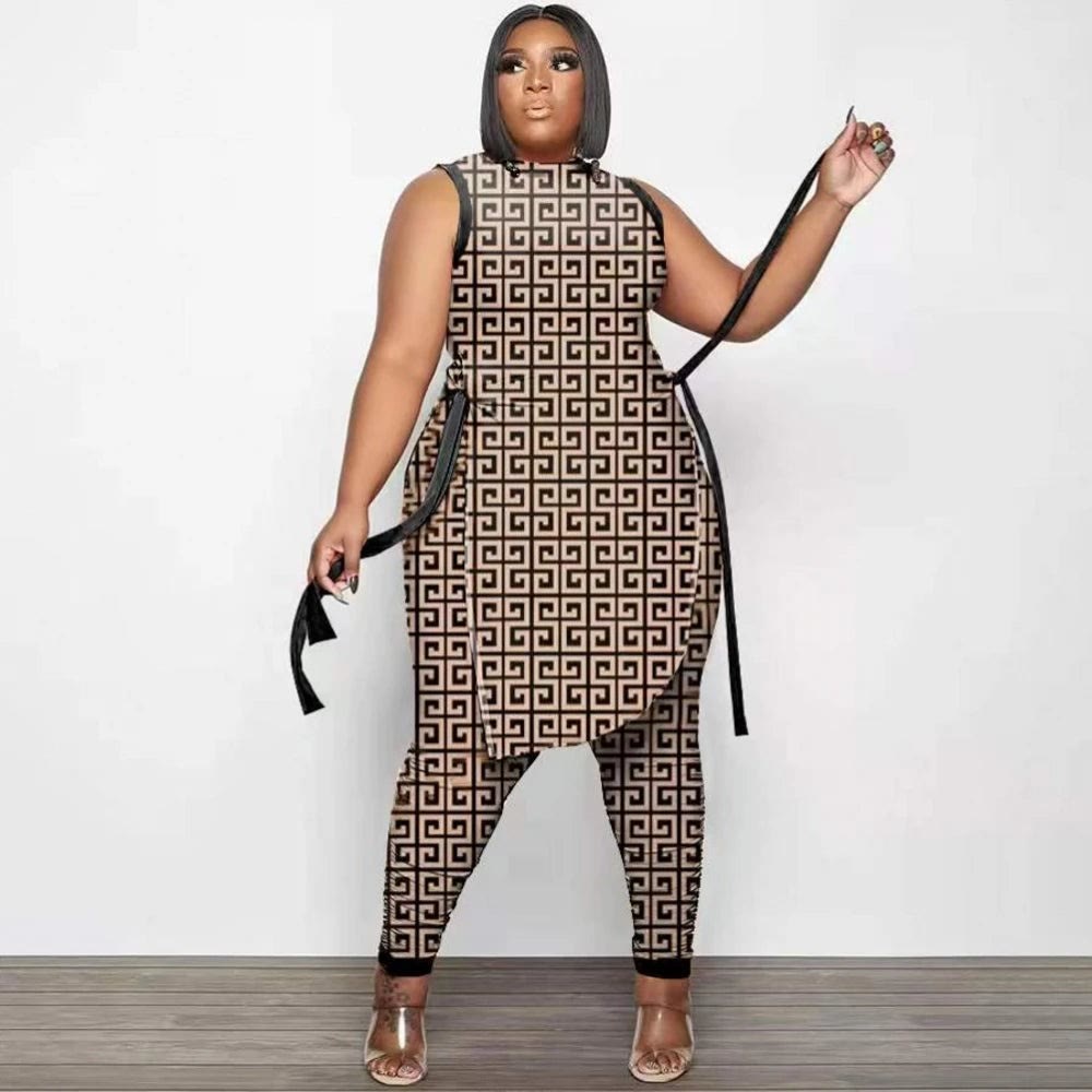 Tie-side tunic and leggings