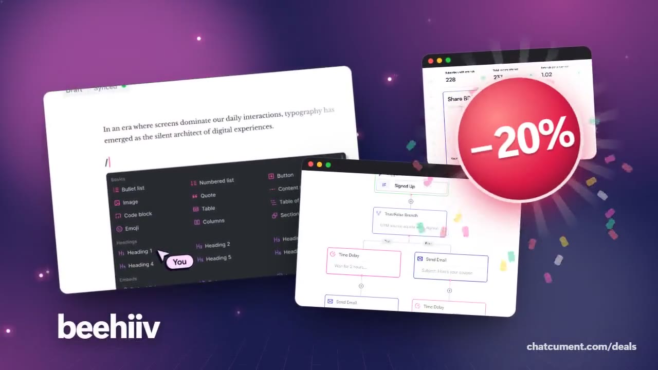 beehiiv 20% OFF