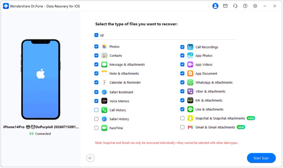 Scan first, preview before you recover