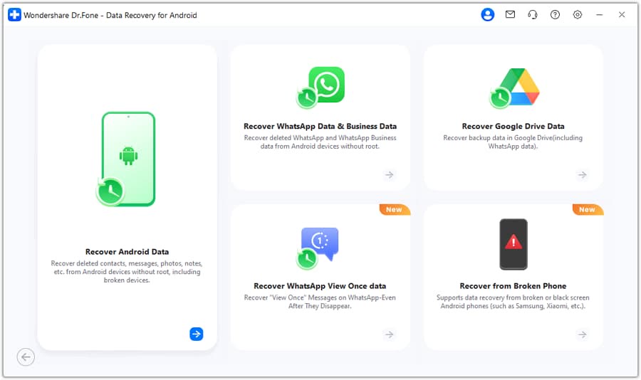 Android recovery by situation