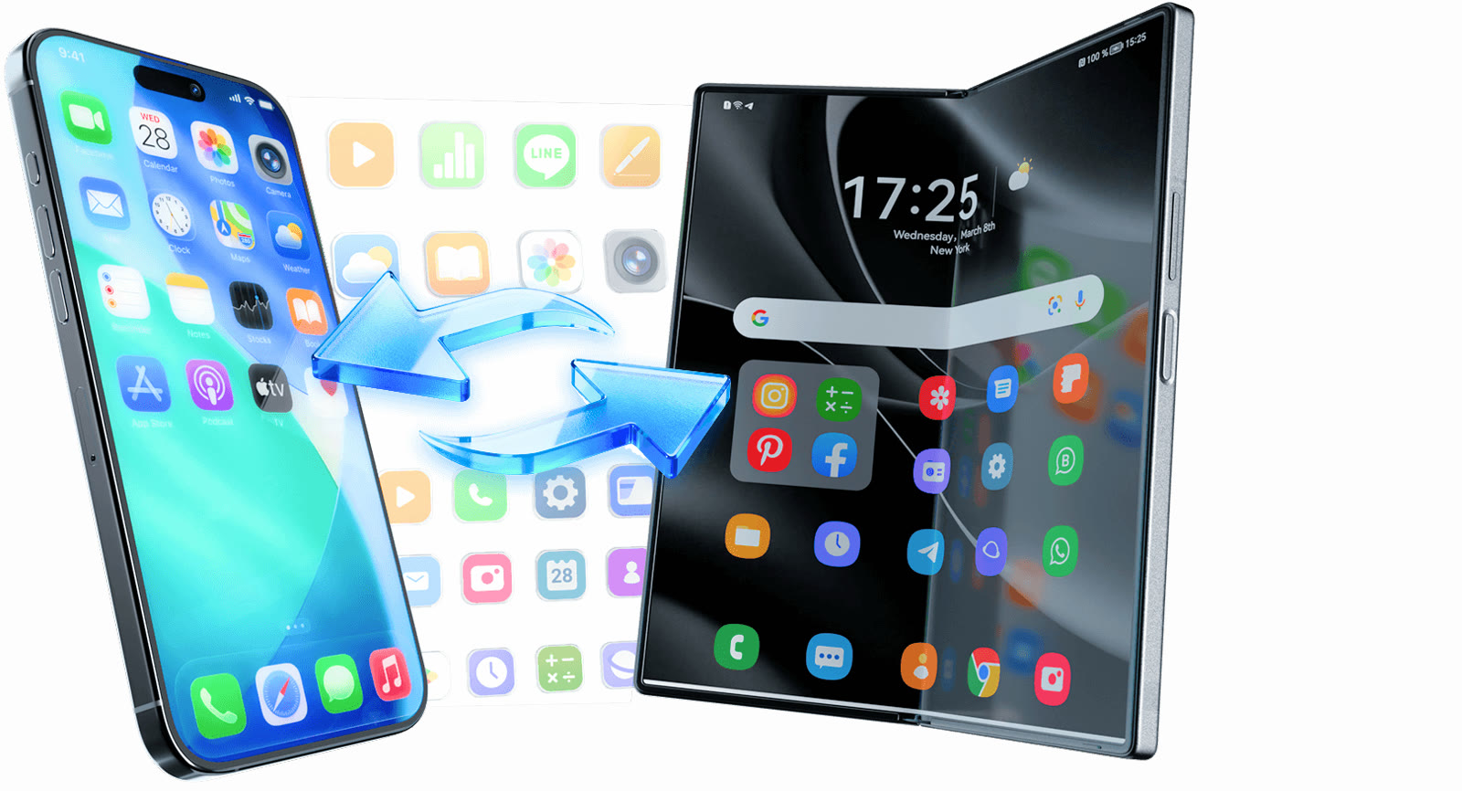 Data between iPhone and Android