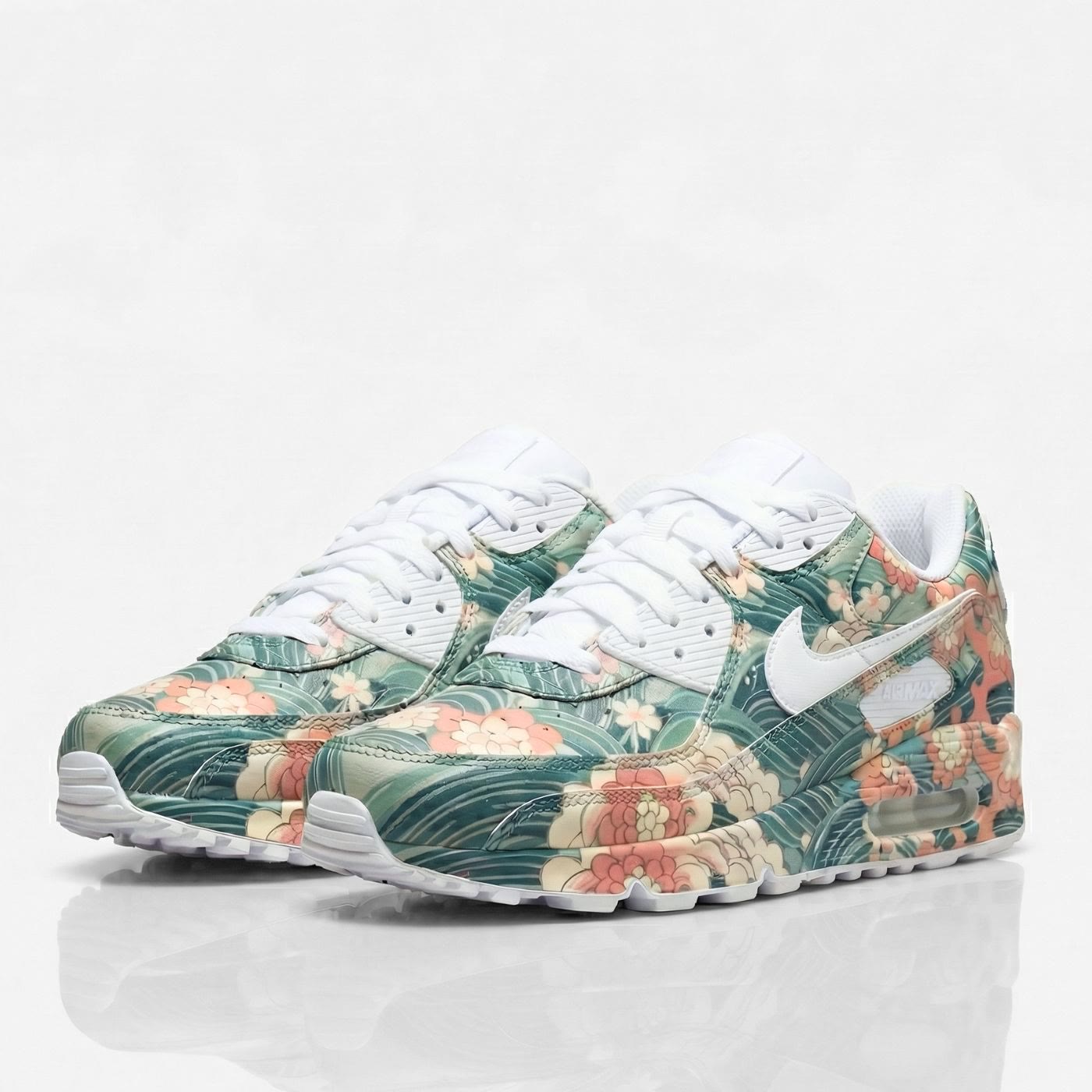 A full-wrap garden on an Air Max 90