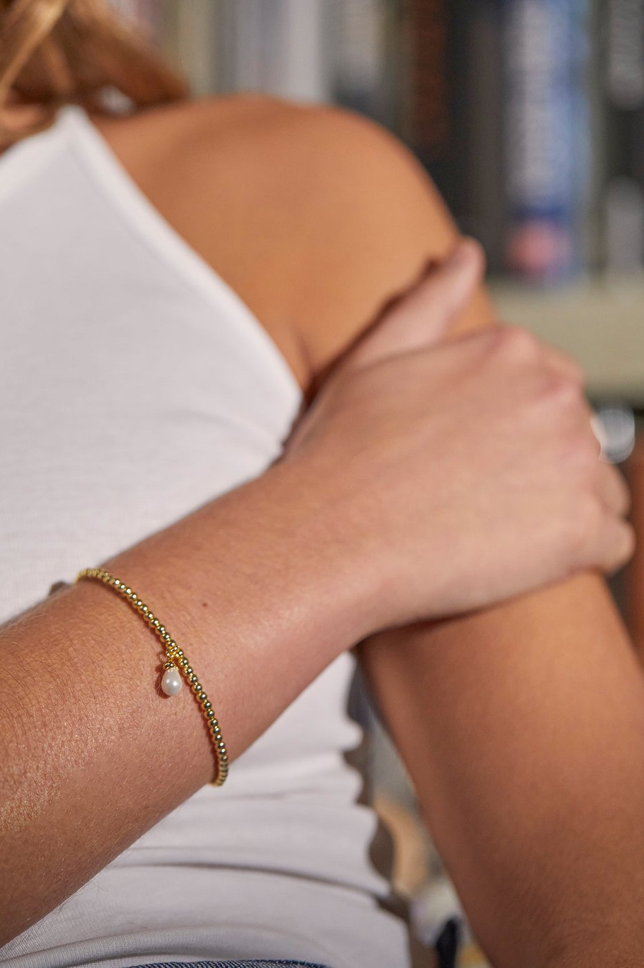 A gold-plated bracelet