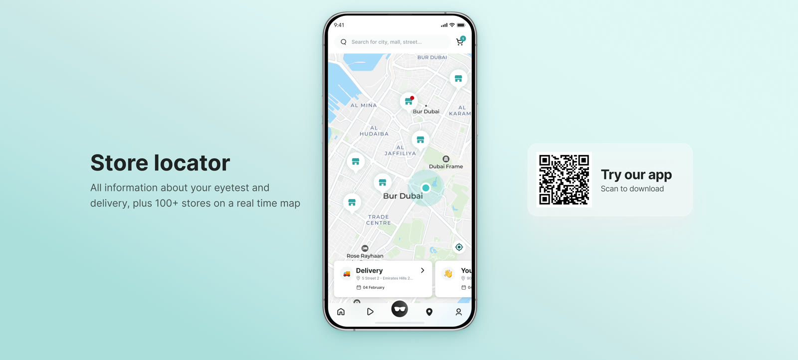 Store locator with live details