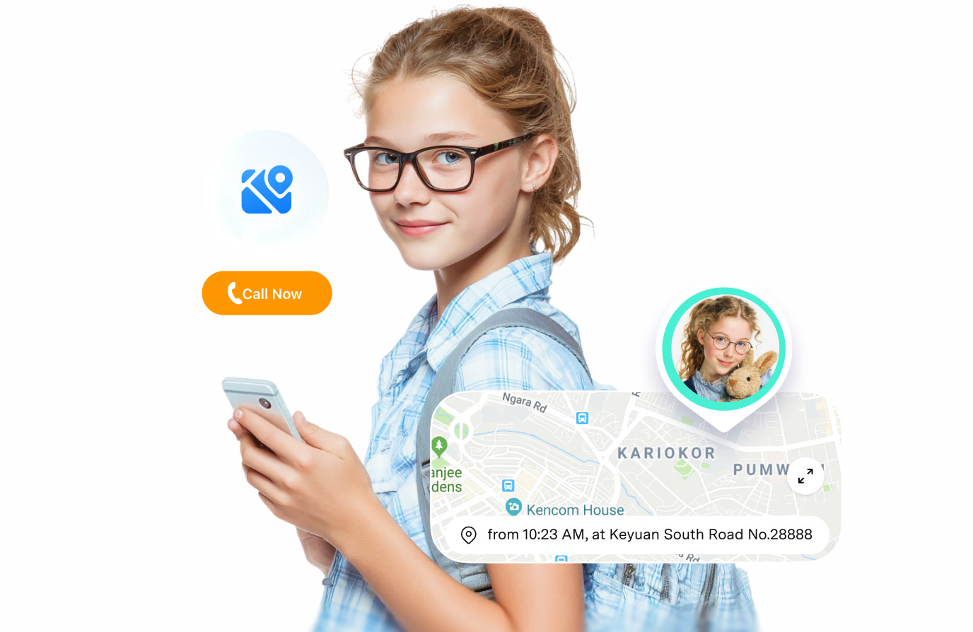 Your child on the map