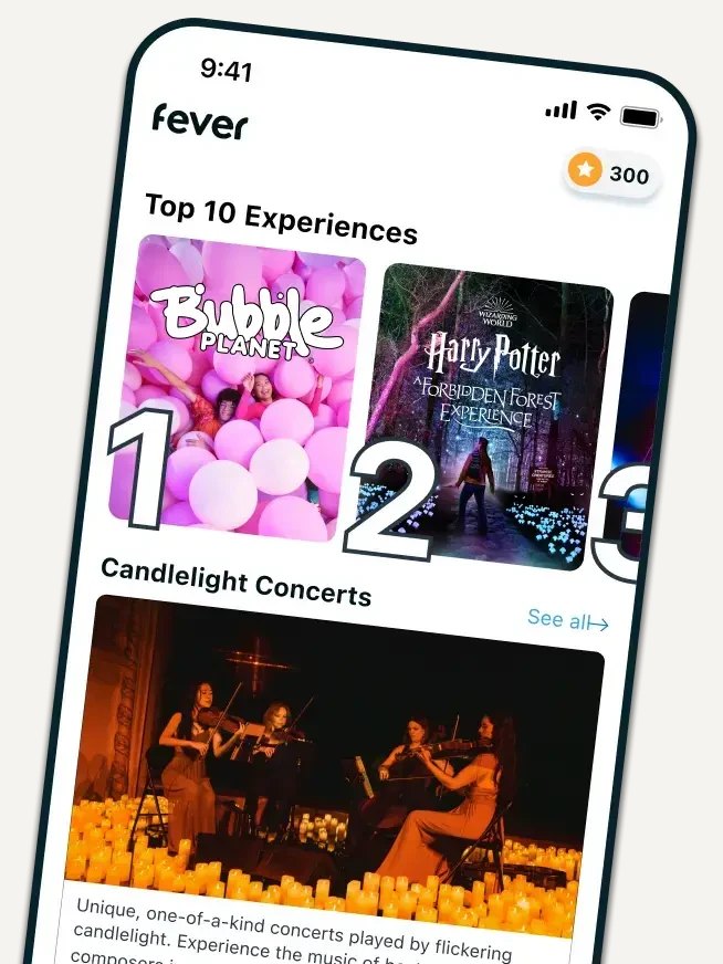 Discover tickets in the app