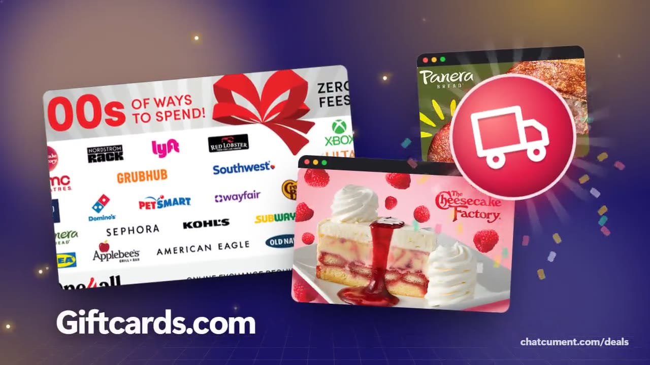 Giftcards.com Free ship DEAL