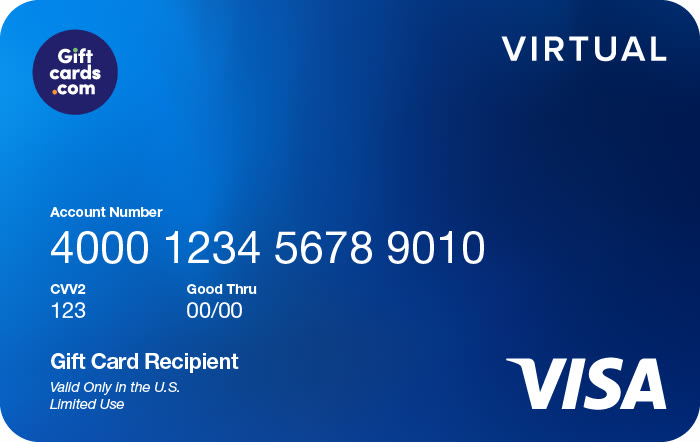 Visa Virtual Account by email