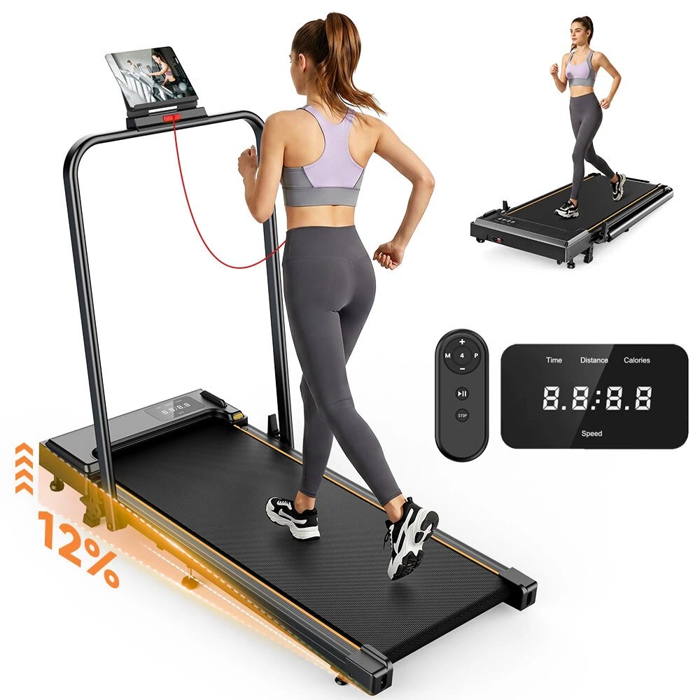 Folding treadmills for the living room