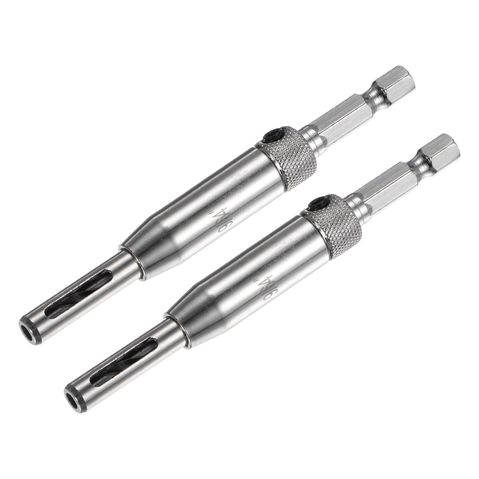 Self-centering hinge drill bits