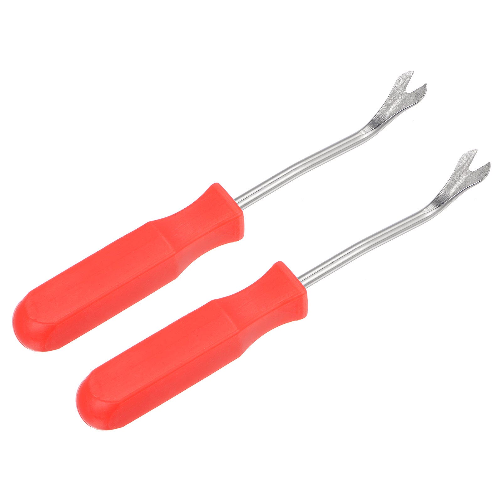 Forked clip and fastener remover