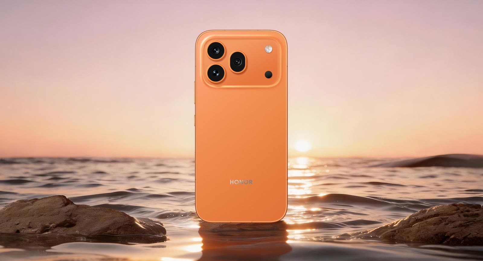 HONOR 600 Pro in Sunrise Orange