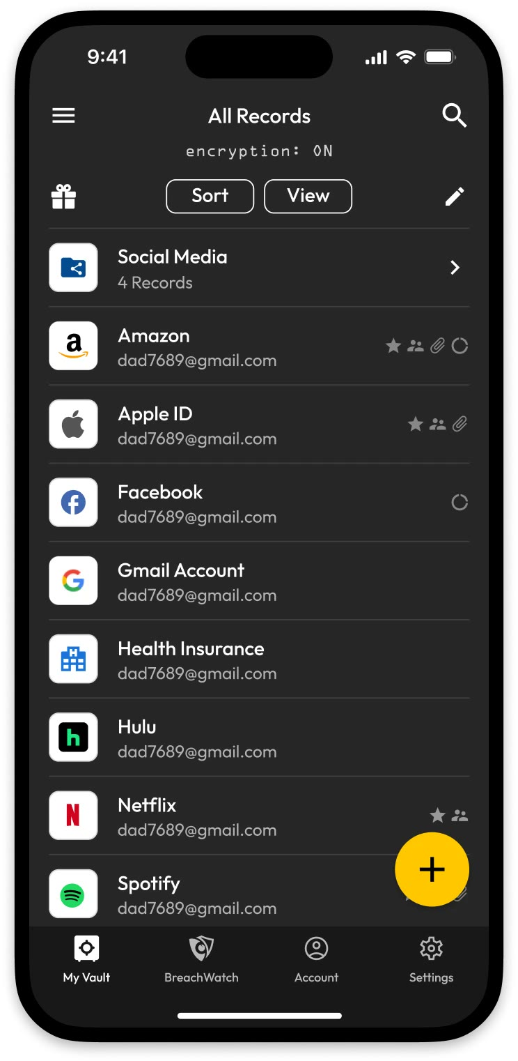 Every login in one list