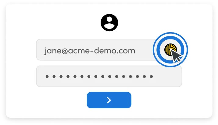 A login form that fills itself