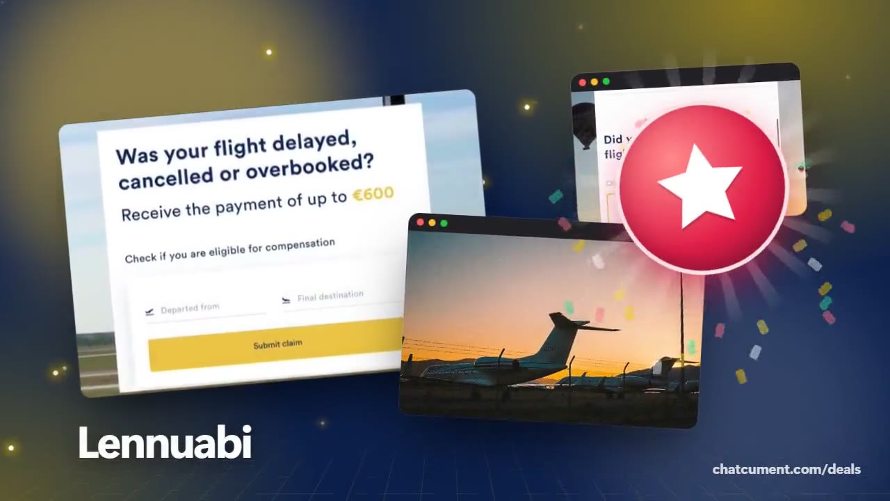 Lennuabi Up to €600 TRY FREE