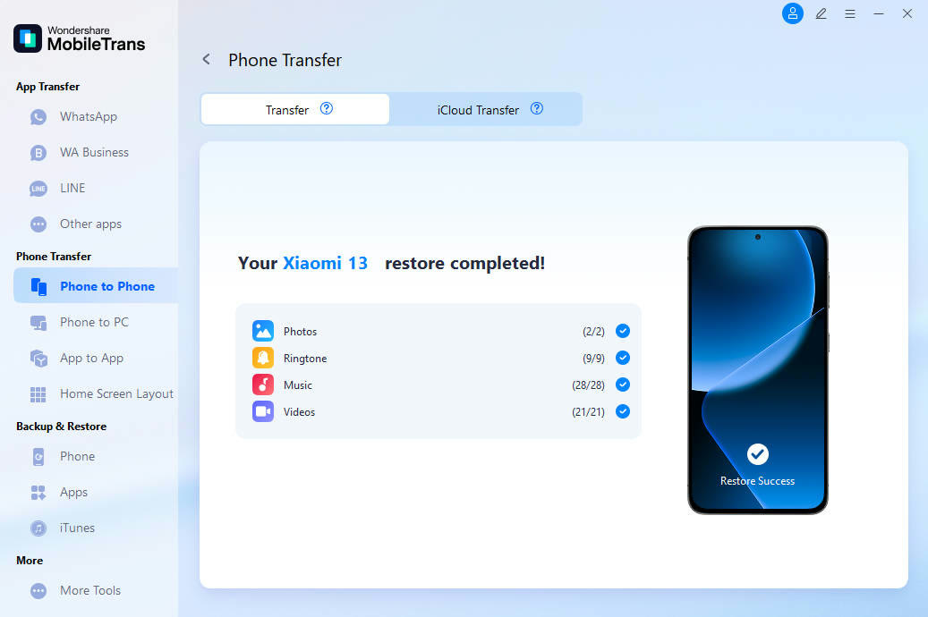 Switch between iPhone and Android