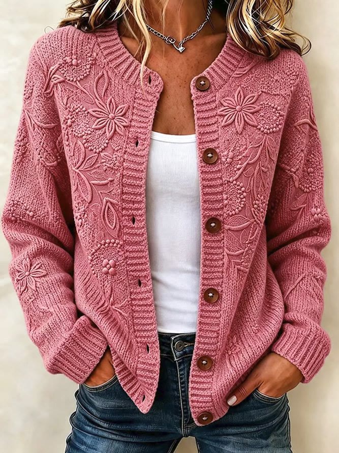 Textured knit cardigans