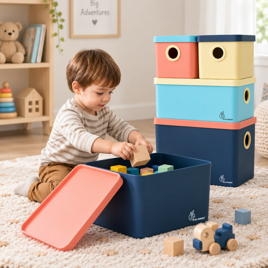 Kiddo Korner stackable organisers