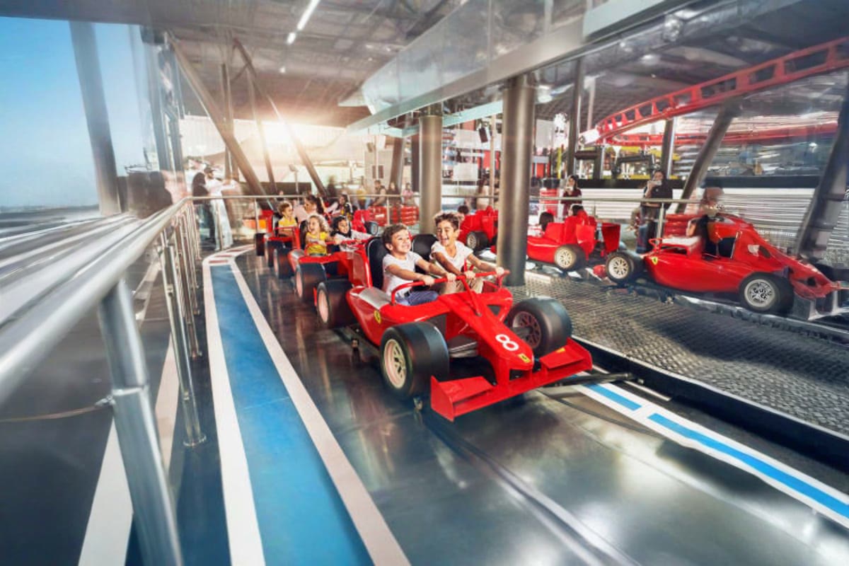 Racing cars sized for kids