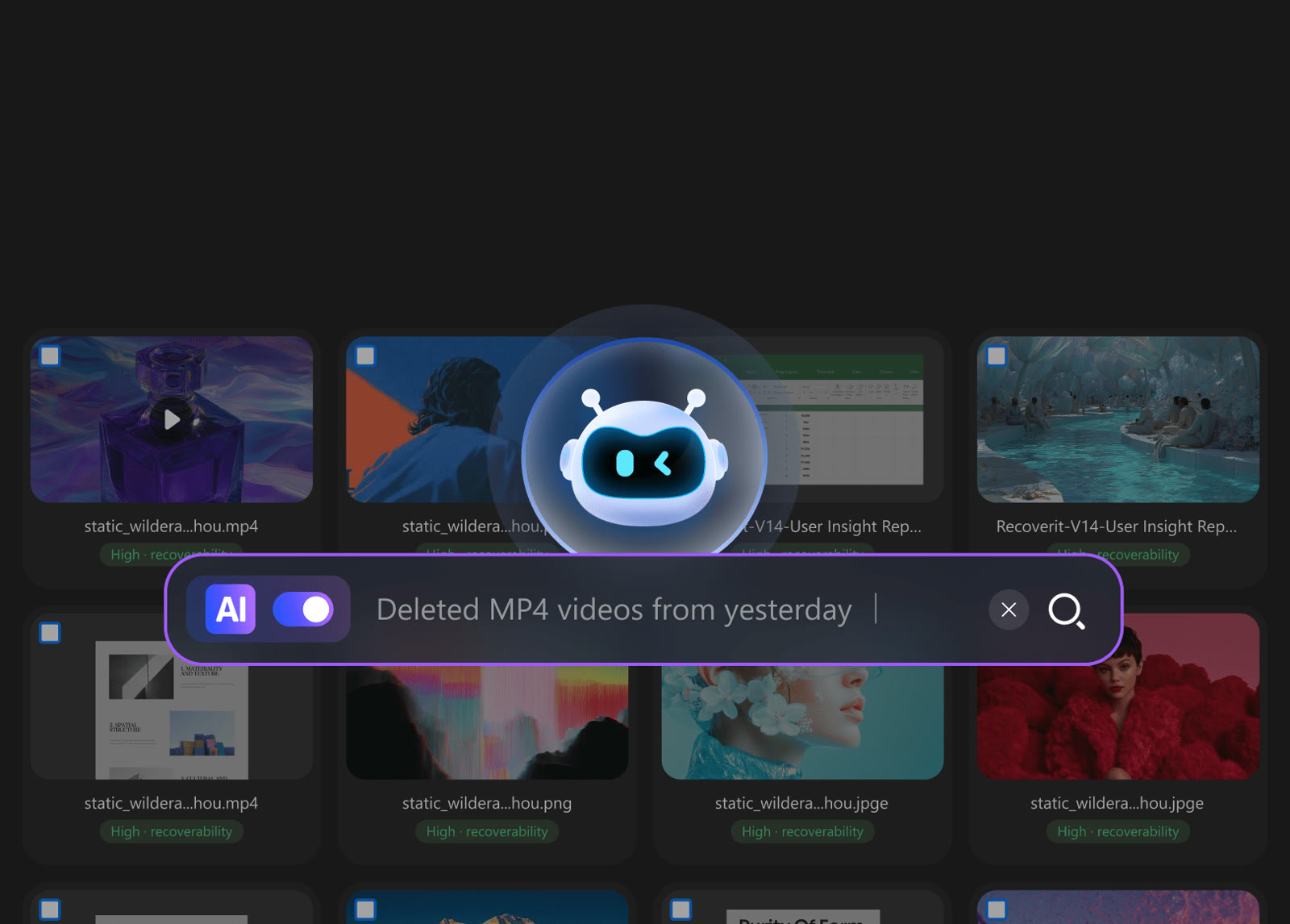 Describe the file, let AI find it