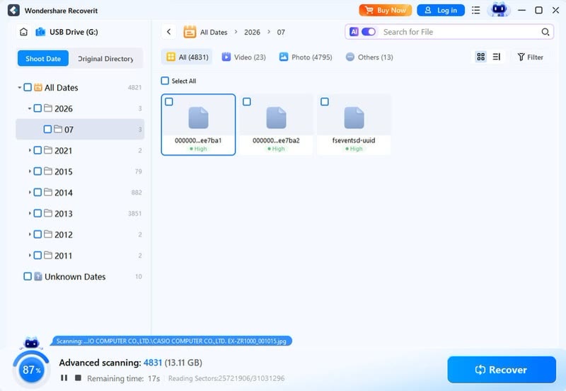 Get deleted files back from a USB flash drive