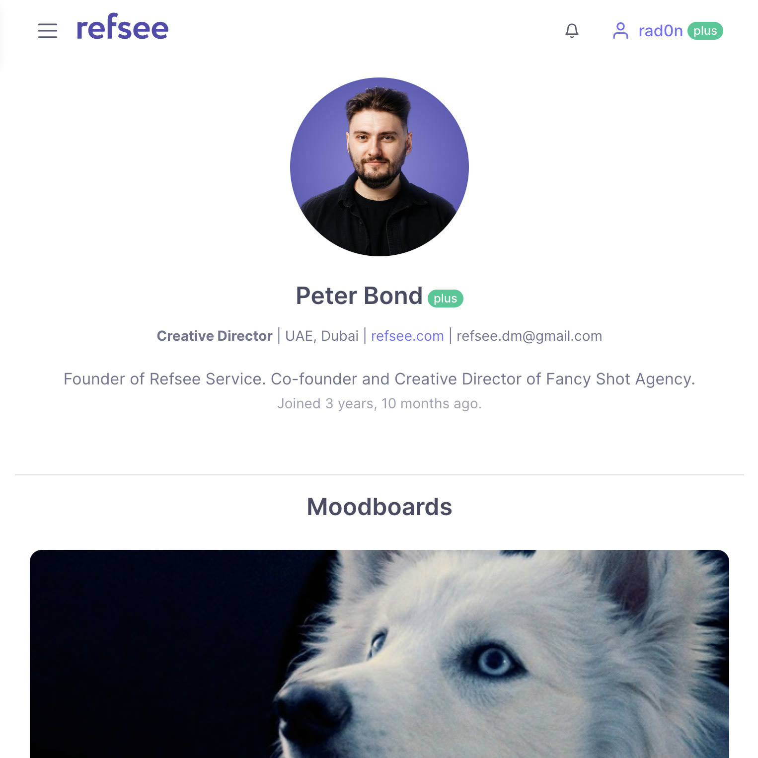 A public profile for your projects