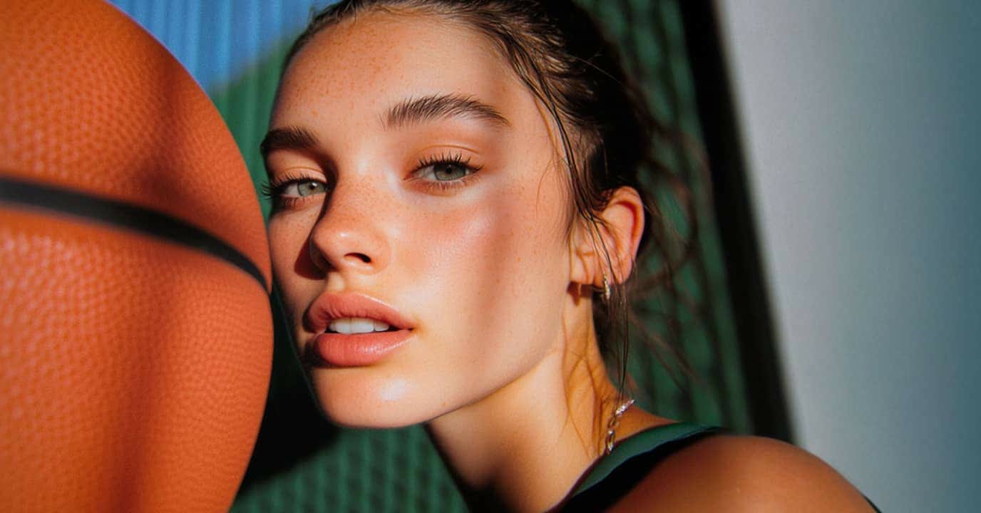 Skin texture and eyes in detail