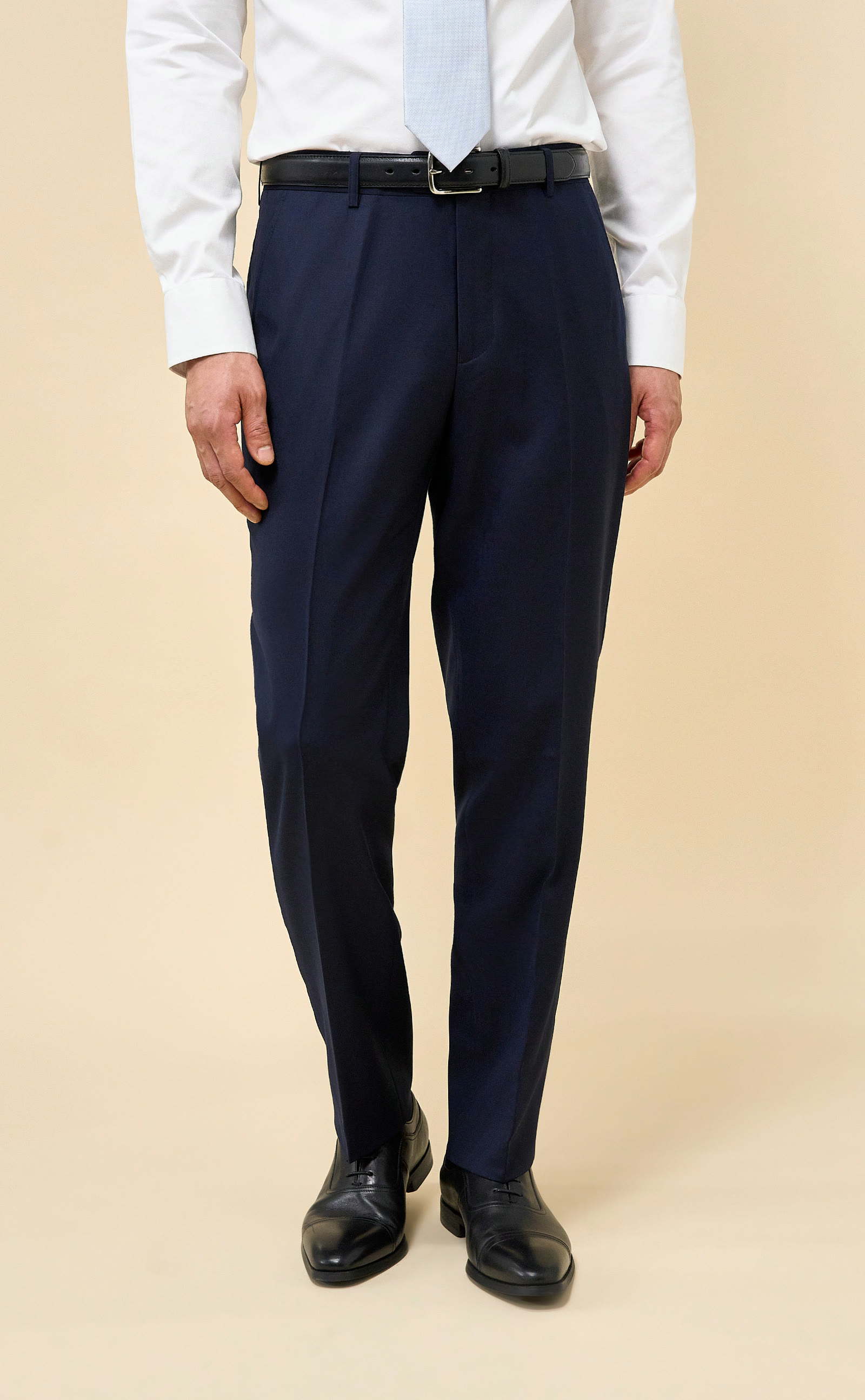 Flat-front trousers