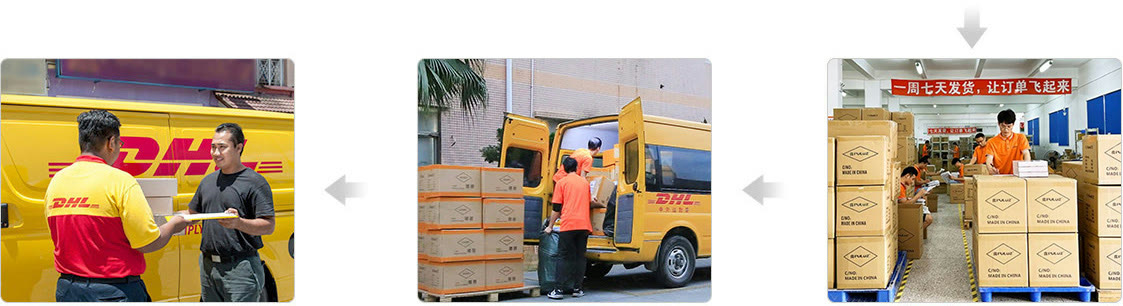 Picked, packed and handed to the courier