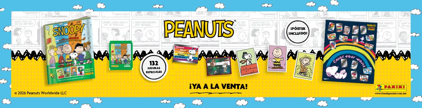 Álbum Peanuts con Snoopy y 132 figuras