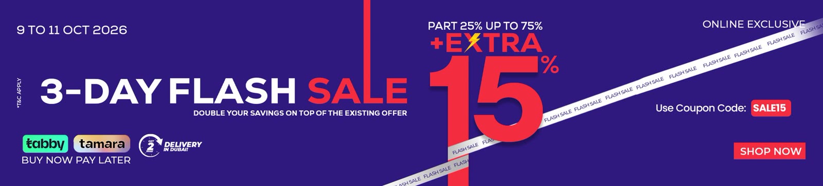 Flash sale prices