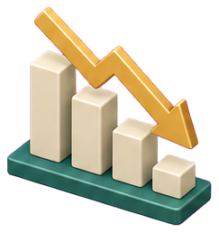 Downward chart