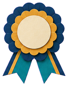 Rosette badge