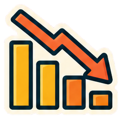 Downward chart