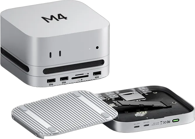 Mac mini M4용 USB-C 허브 (40Gbps SSD 케이스)