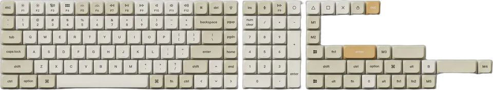 로우 프로파일 LSA 더블샷 PBT 키캡 세트 v2