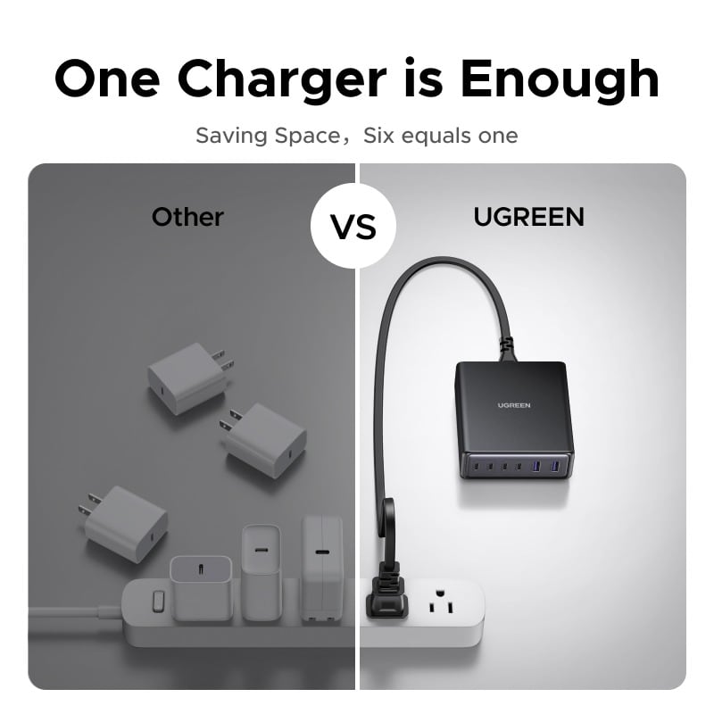 One charger replacing several
