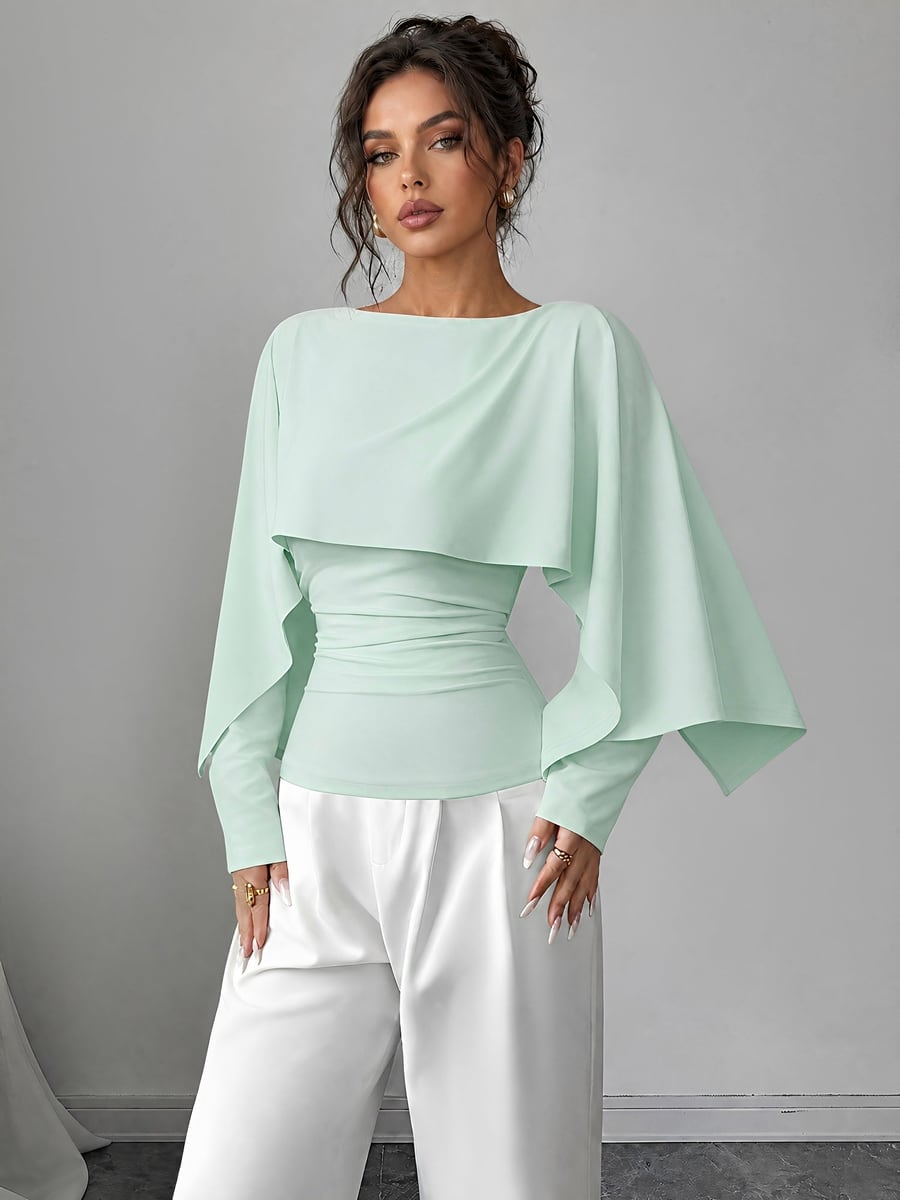 Front view in light green