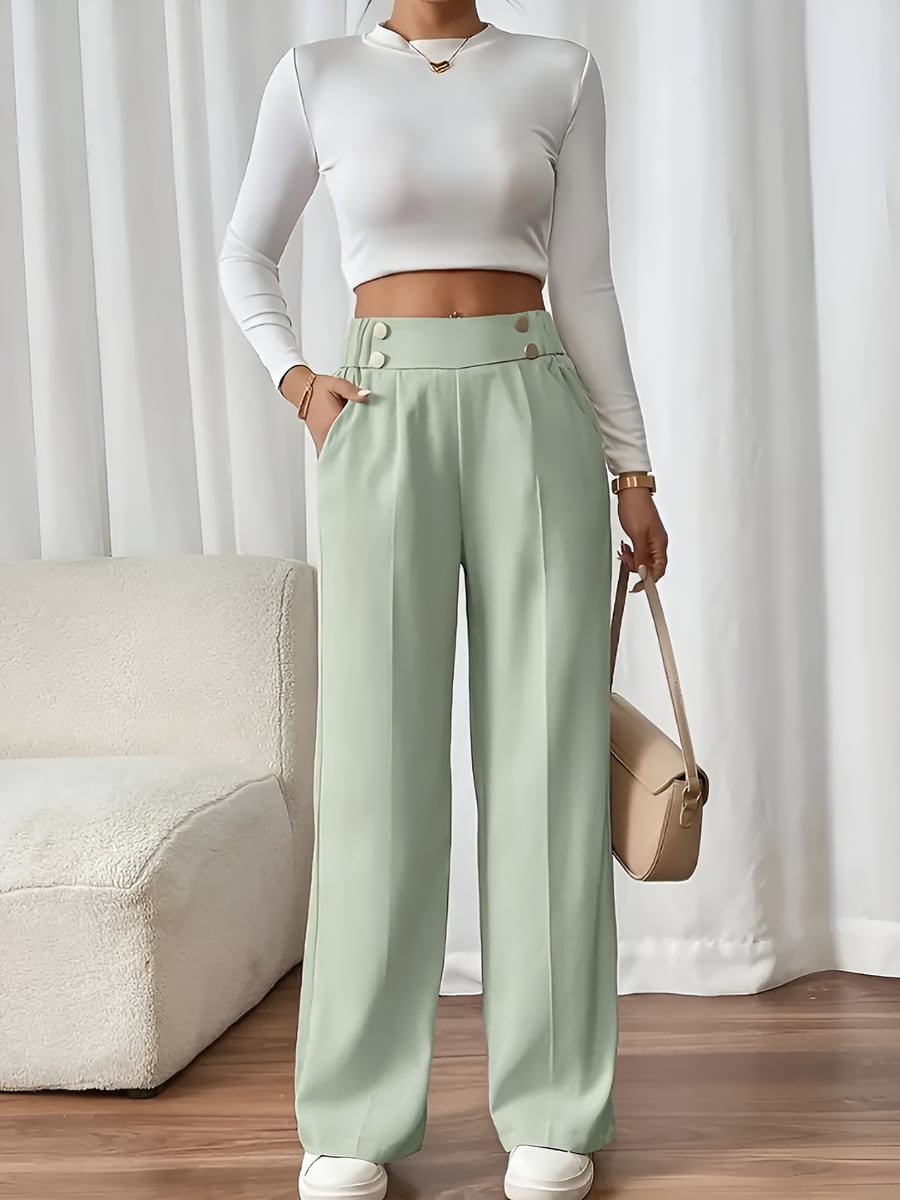 Front view in bean green