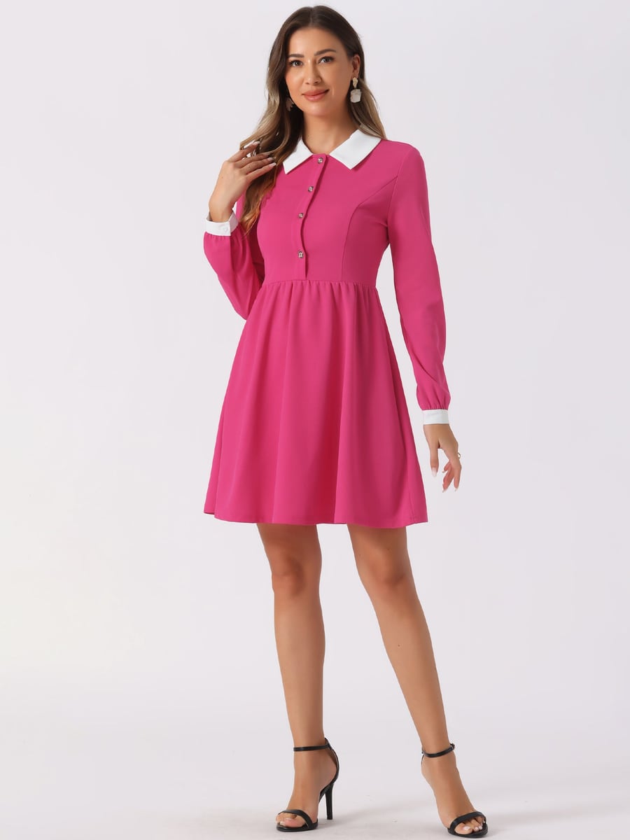 Front view in fuchsia