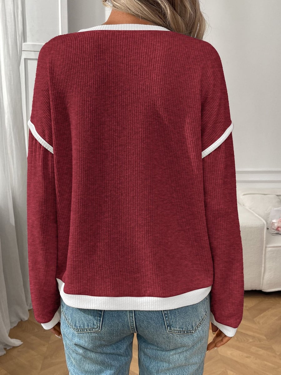 Back view with the white hem trim