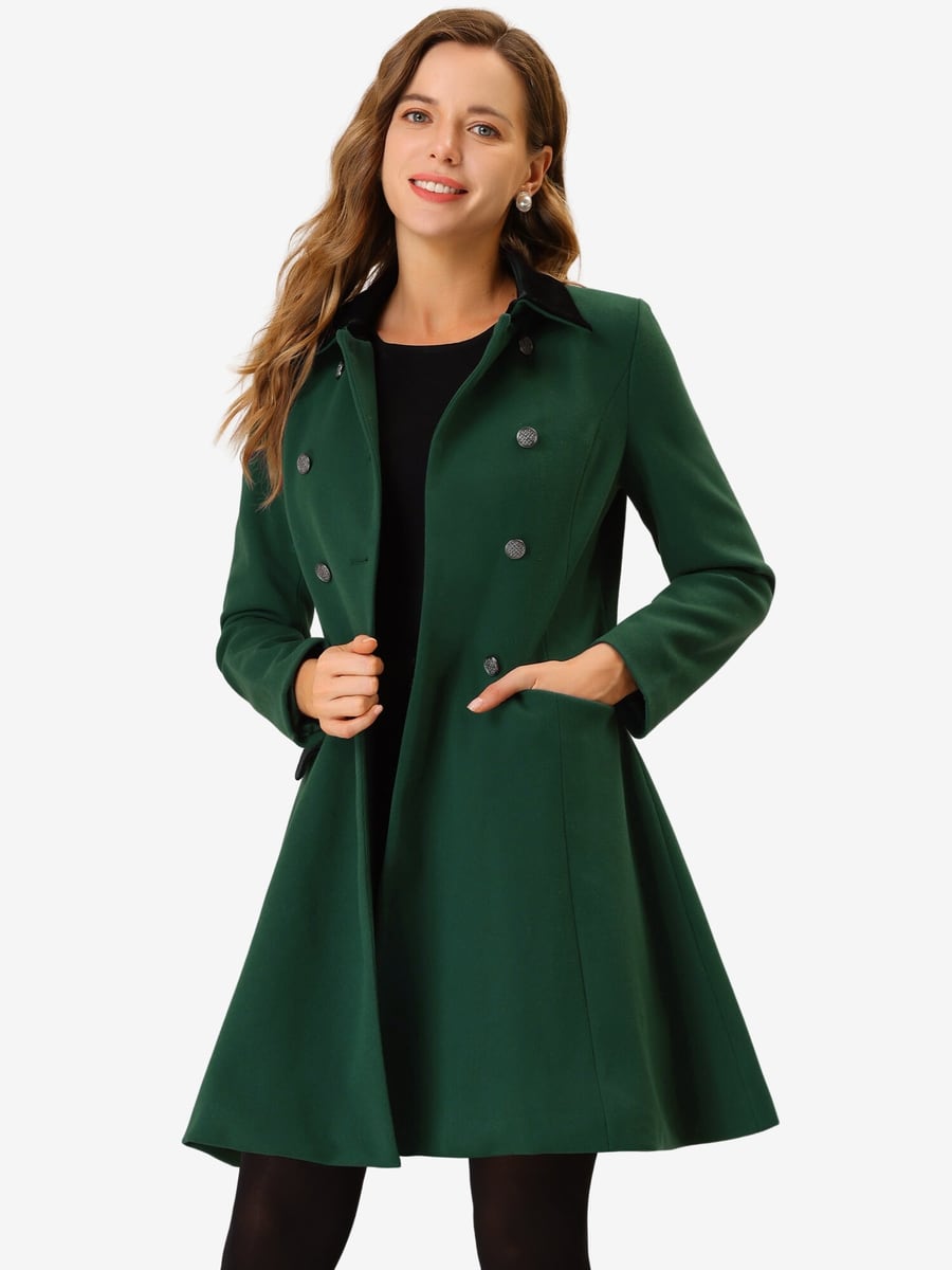 Front view in deep green