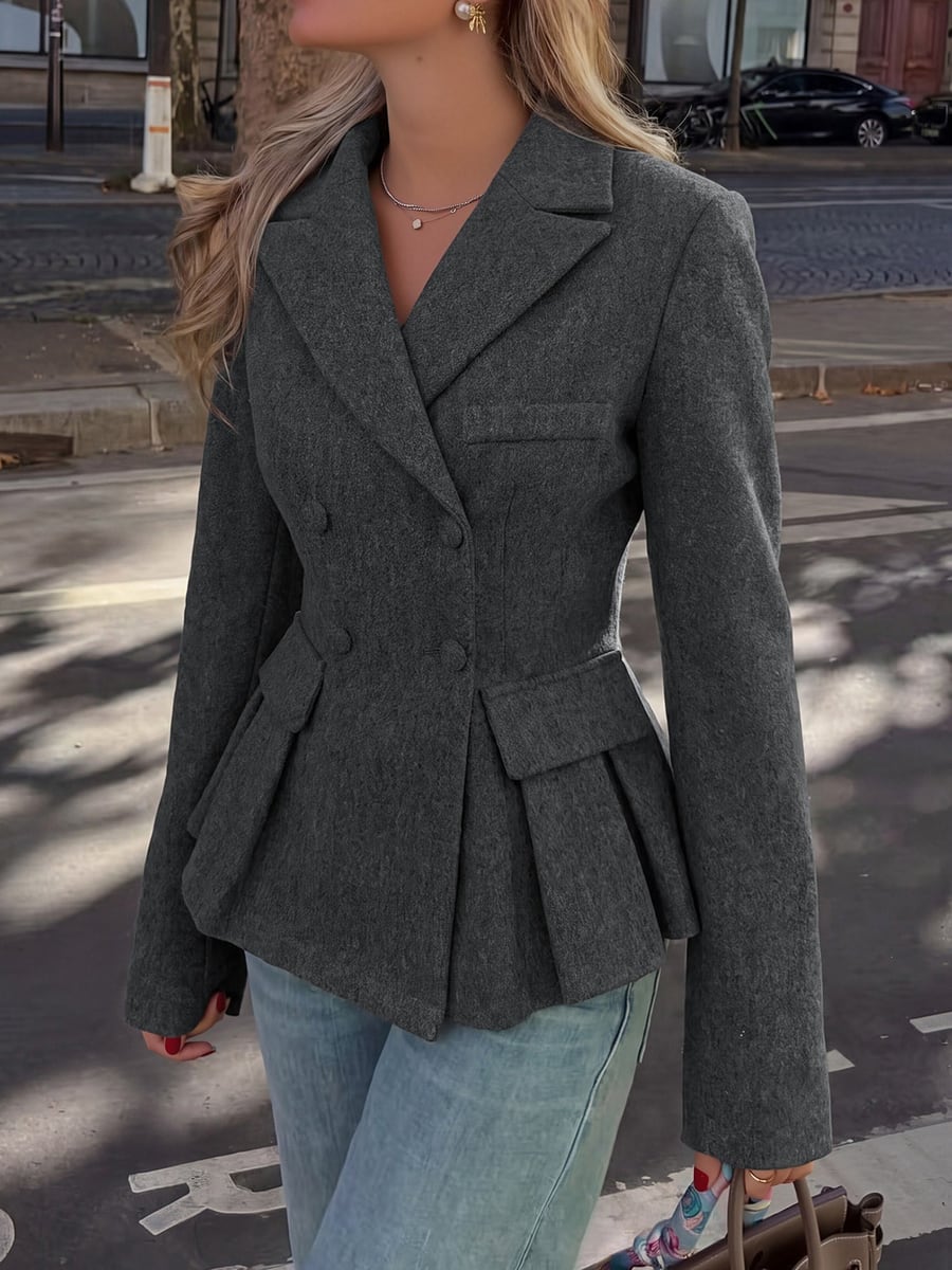 Front view in dark grey
