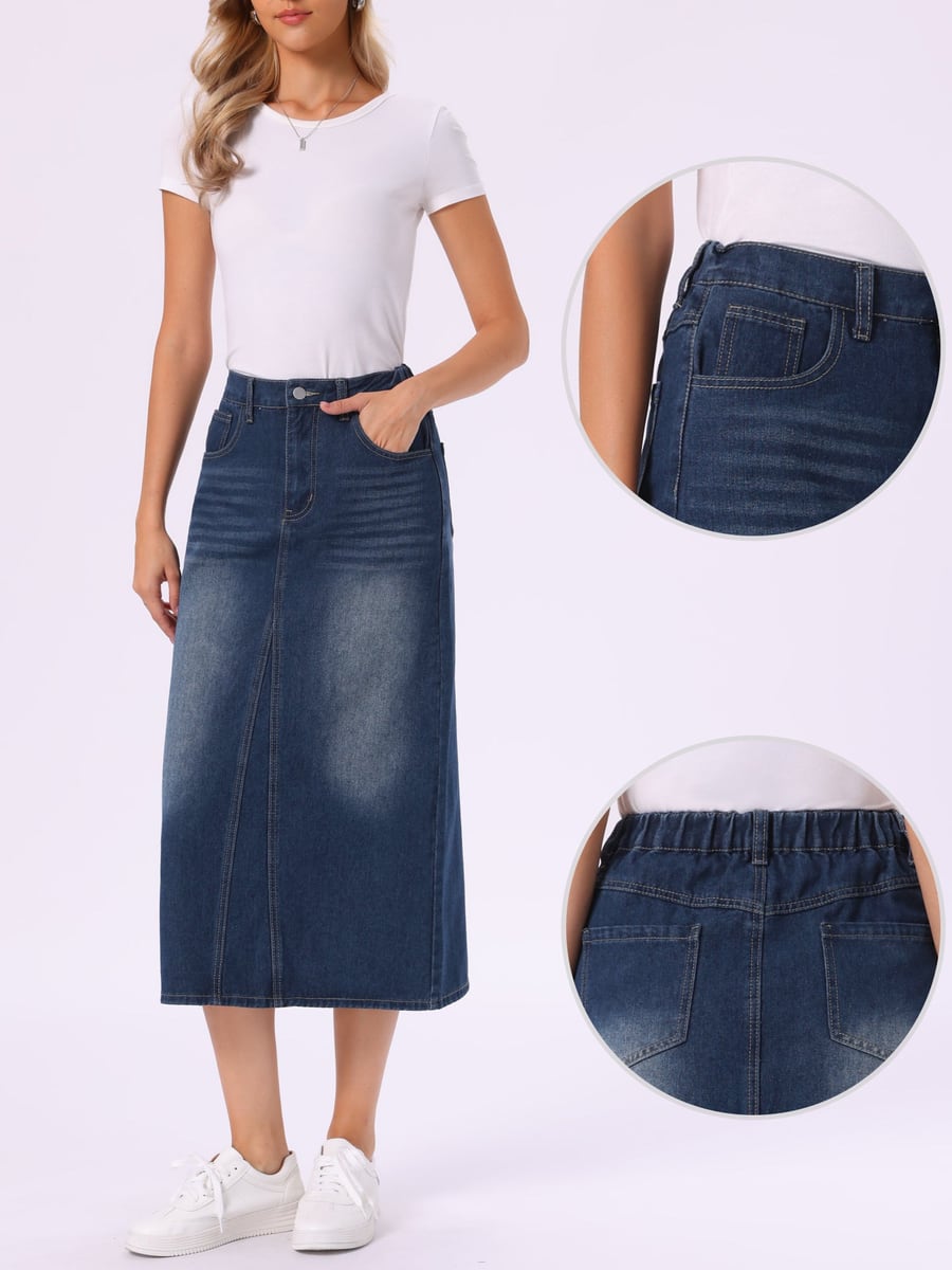 Front view in dark blue