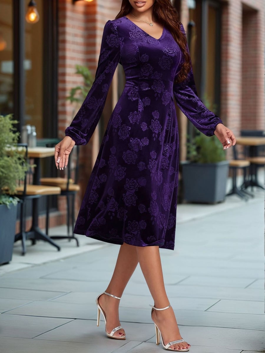 Walking in purple
